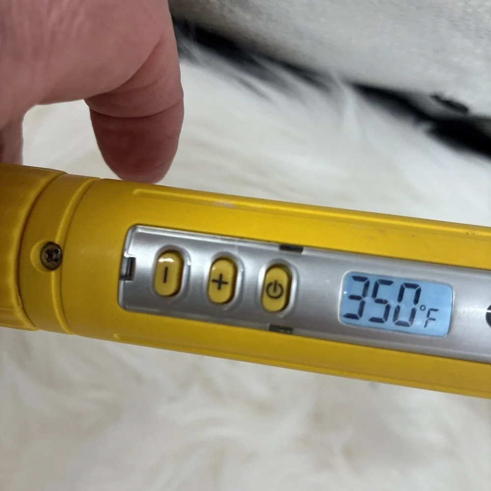 Drybar 3-Day Bender Rotating Curling Iron BNDG1287 Yellow Tested Works